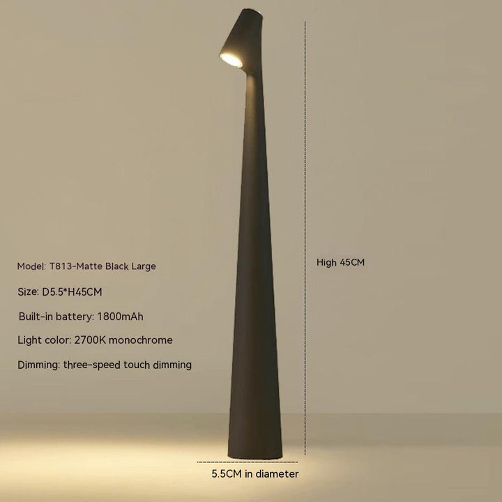 Table Lamp Modern Red Metal LED Light | Kalsten