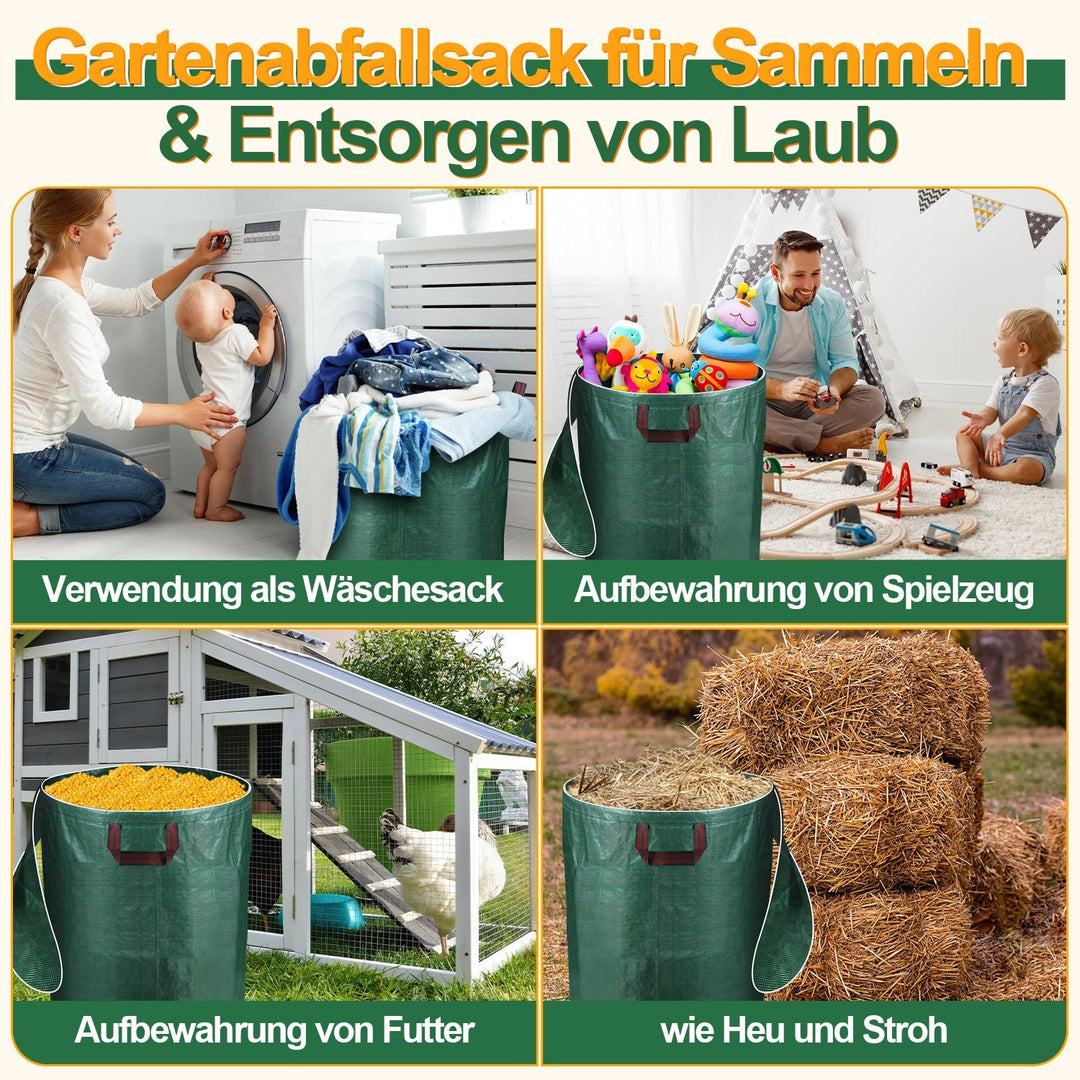 Garden waste bag garden sack 272L with lid | Kalsten