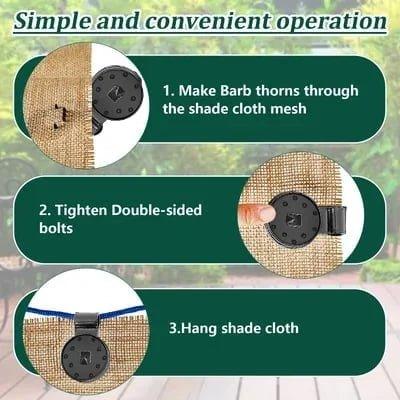 Fabric Clips Outdoor Attachment 50 Pieces | Kalsten