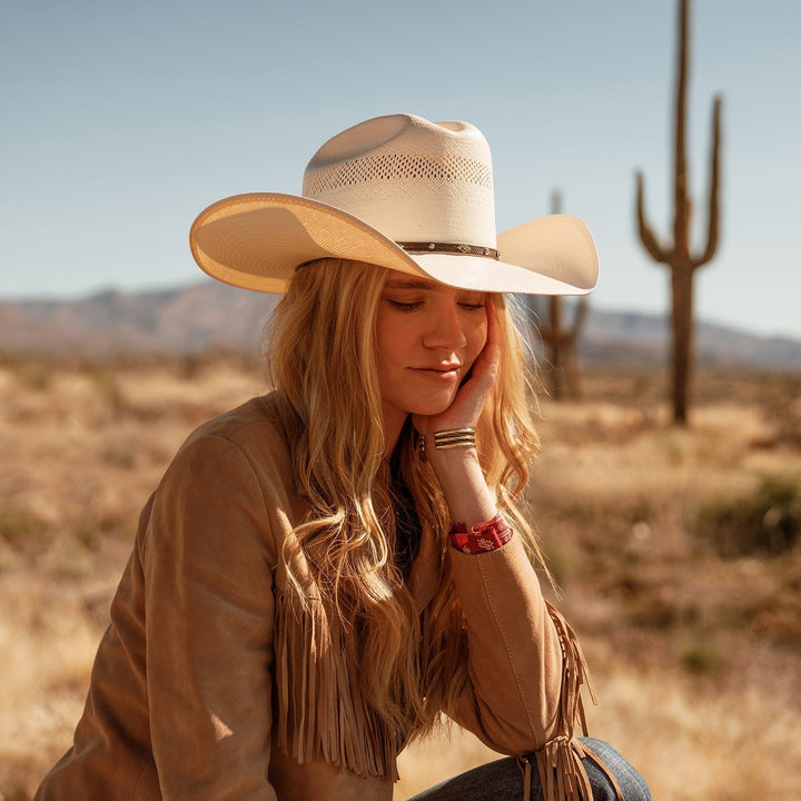Cattleman's Charm Straw Cowboy Hat | Kalsten