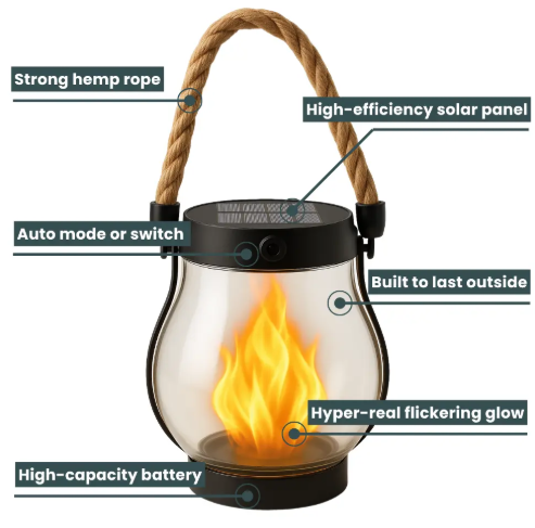 FlammAura — Enchant your garden with lifelike flames that provide warmth and magic | Kalsten