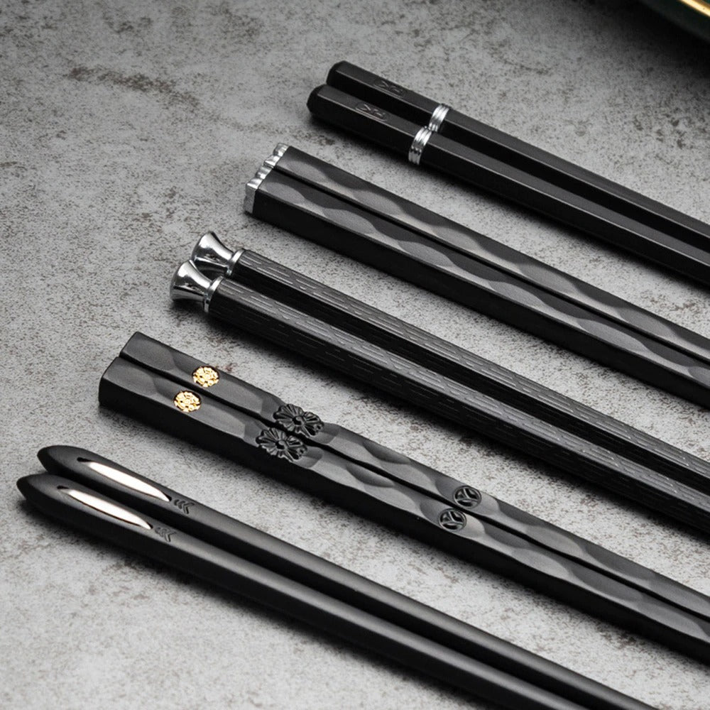 Kalsten | DineLux – Luxurious Chopstick Set with Refined Designs (5 Pairs)