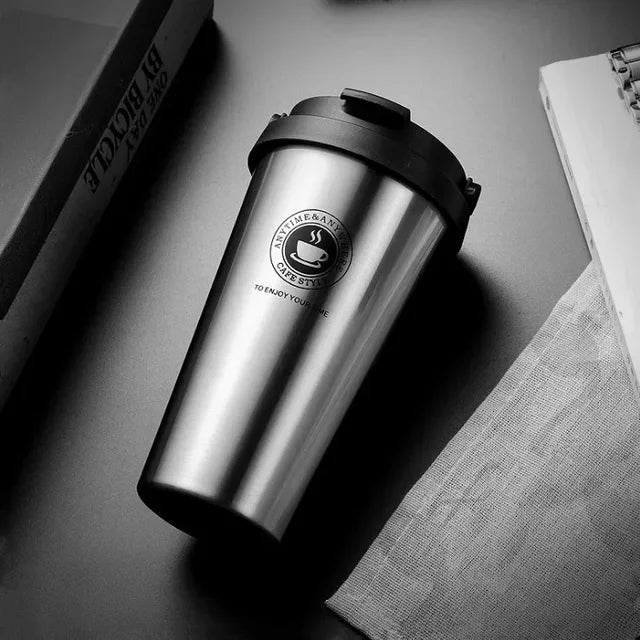Kalsten | WarmCold Insulation Cup – Stainless Steel Travel Mug 500 ml with Slide Lid