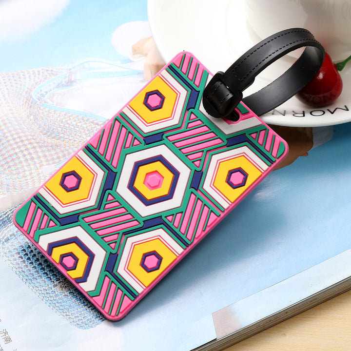 Unisex Vibrantly Patterned Travel Luggage Tag Kalsten