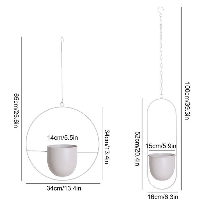 HaloRing Hanging Plant Holder – Metal Hanging Planter for Indoor and Outdoor | Kalsten
