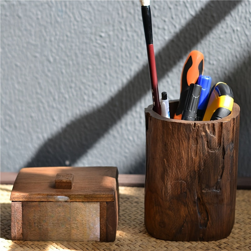 Kalsten | Handmade Wooden Pen Holder – Unique and Natural Look