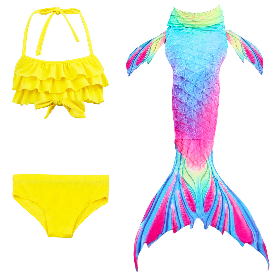 Kalsten | Girls Mermaid Tail Kids Swimsuit Bikini Set