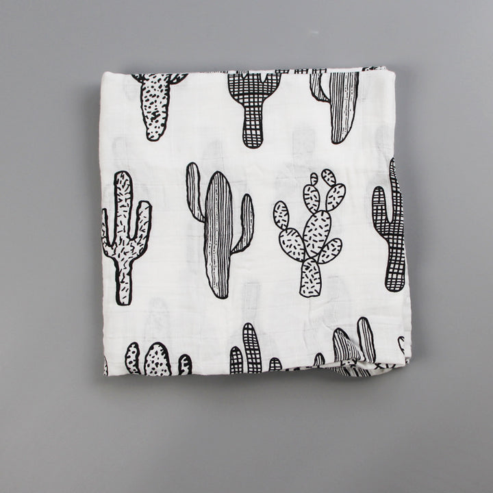 Cute Patterned Muslin Swaddle Blanket kalsten