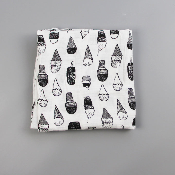 Cute Patterned Muslin Swaddle Blanket kalsten