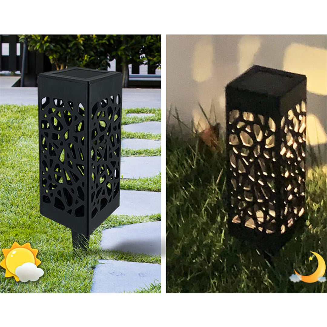 Creative Hollow Square Column LED Outdoor Lawn Ground Insert Landscape Light | Kalsten
