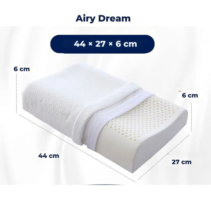 EcoNeck Comfort | 100% Natural Latex Orthopedic Pillow - for Neck Pain - Comfortable and Supportive Pillow - Better Sleep - Wellness Kalsten
