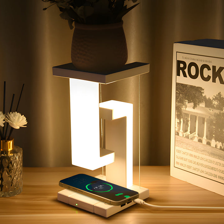 Futuristic table lamp with hovering technology | Kalsten