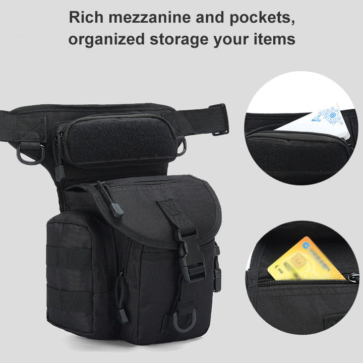 Kalsten | Nylon Waterproof Men Tactical Waist Pack Leg Travel Belt Bag