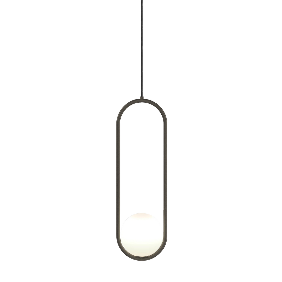 Pendant Light Brass Bent Glass 15W Adjustable Living Room Hallway Bedroom Modern Ceiling Lamp | Kalsten
