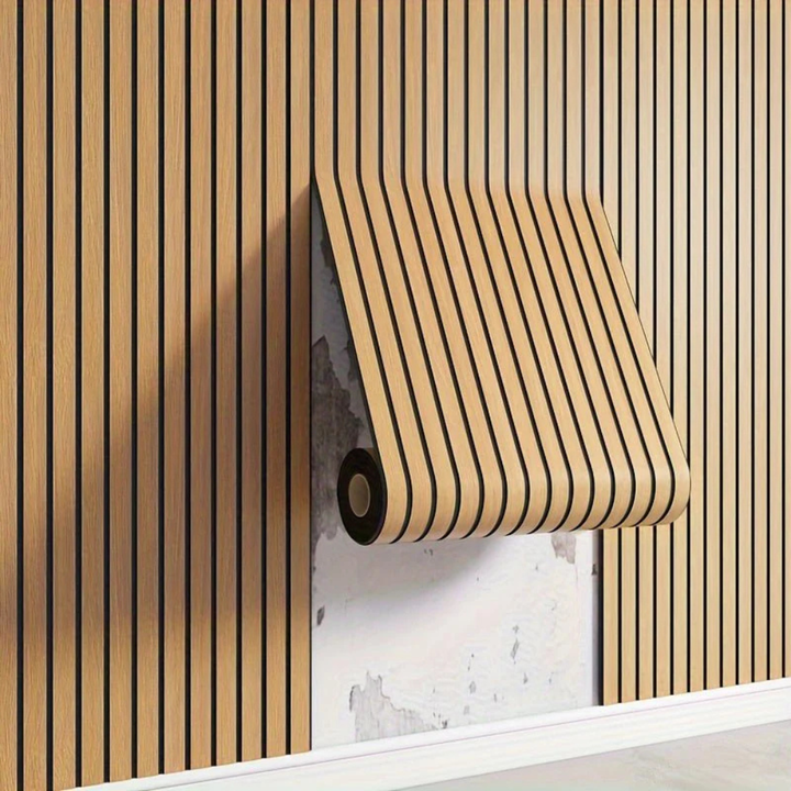 Kalsten | Wall Sticker 3D Wood Look PVC Panel Self Adhesive Waterproof