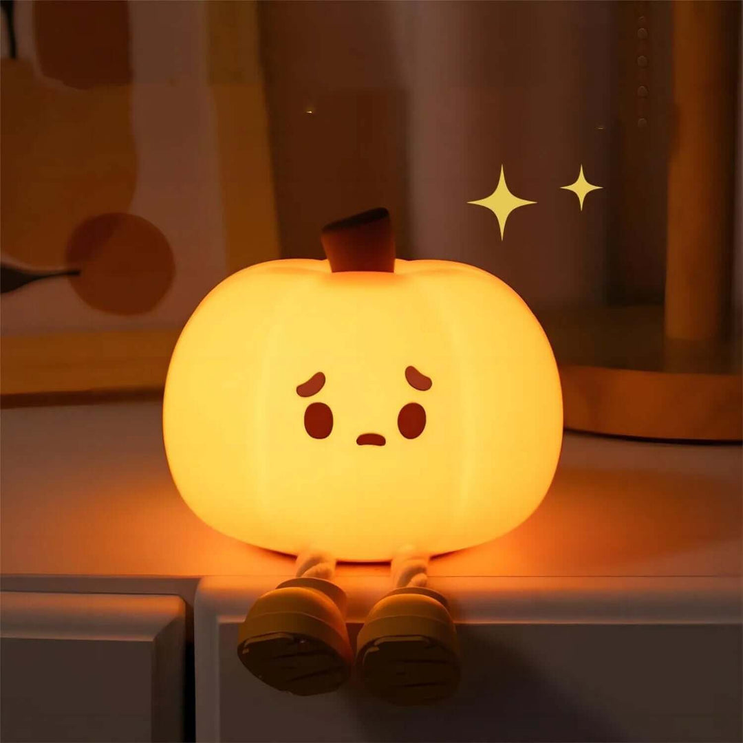 Home Decor Halloween Pumpkin Night Light Cute Soft Silicone Lamp Touch  Dimmable Rechargeable Bedside Decor Light Kids Gifts Halloween Decorations | Kalsten