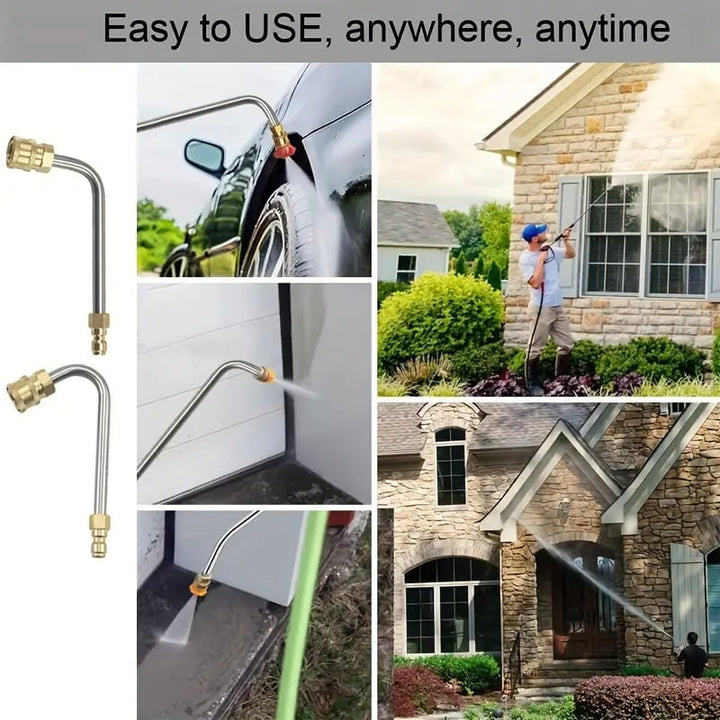 Kalsten | 4000 PSI Telescoping High Pressure Washer Wand Set for Gutter & Roof Drainage & Walls Cleaning
