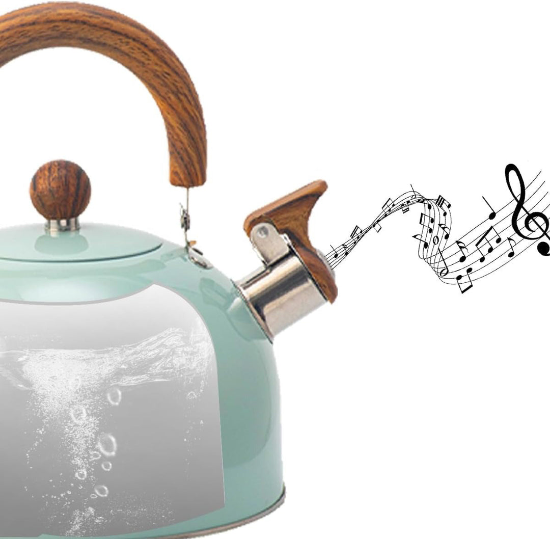 Stainless Steel Whistling Kettle Cooking Time – 2.5L or 3L with Sound Signal | Kalsten