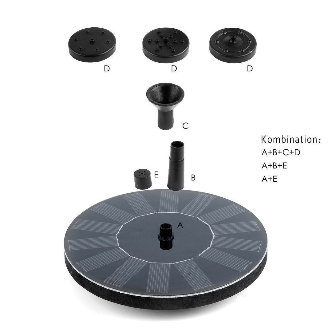 Kalsten | Solar Energy Fountain Pump WaterSoft – For Pond, Birdbath or Garden Decoration