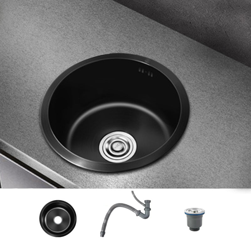 Kalsten | Classic Round Sink Stainless Steel Built-in Sink Non-Slip Round Basin for the Kitchen
