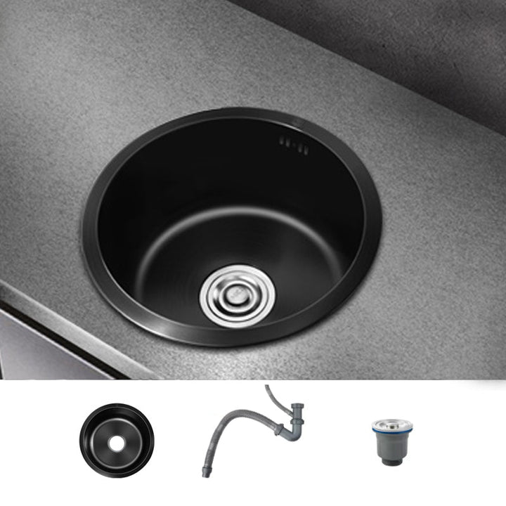 Kalsten | Classic Round Sink Stainless Steel Built-in Sink Non-Slip Round Basin for the Kitchen