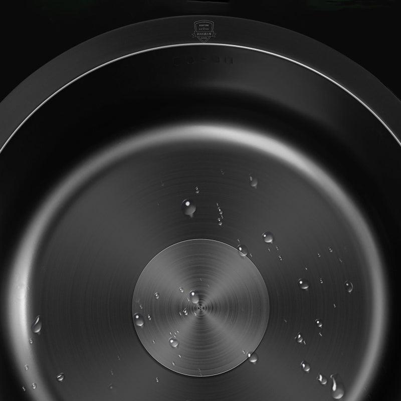 Kalsten | Classic Round Sink Stainless Steel Built-in Sink Non-Slip Round Basin for the Kitchen
