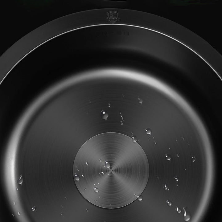 Kalsten | Classic Round Sink Stainless Steel Built-in Sink Non-Slip Round Basin for the Kitchen