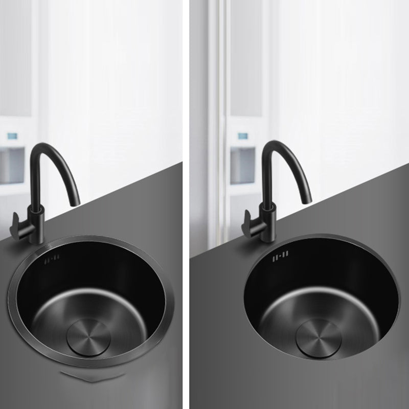 Kalsten | Classic Round Sink Stainless Steel Built-in Sink Non-Slip Round Basin for the Kitchen