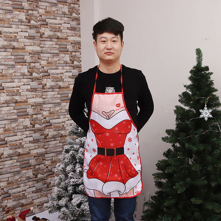 Christmas-Themed Chef Apron
