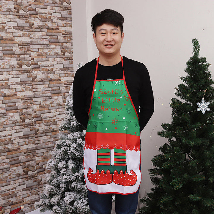 Christmas-Themed Chef Apron