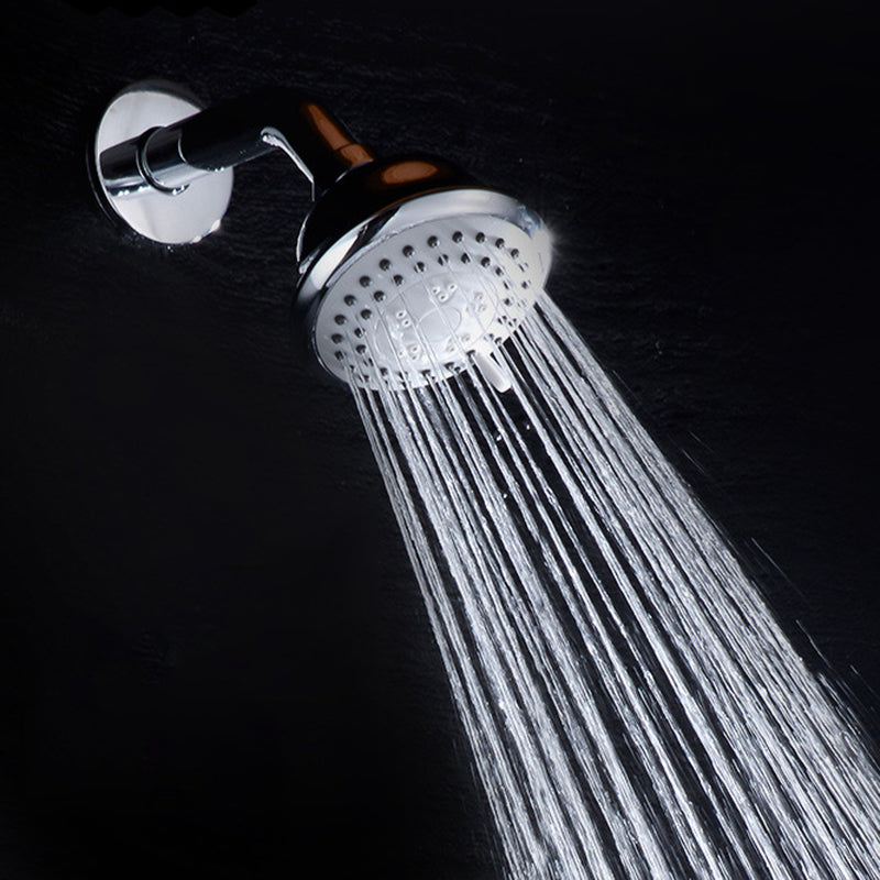 Kalsten | Round shower head made of stainless steel in silver wall-mounted shower head