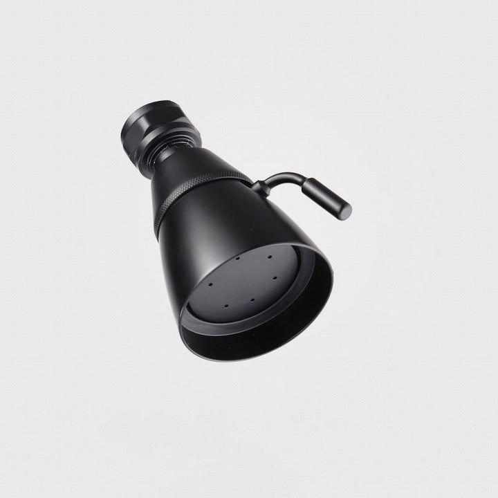 Kalsten | Round shower head made of stainless steel in silver wall-mounted shower head