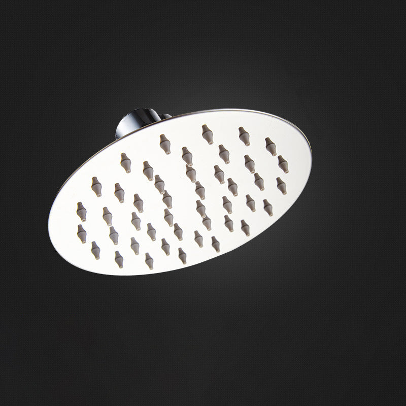 Kalsten | Round shower head made of stainless steel in silver wall-mounted shower head