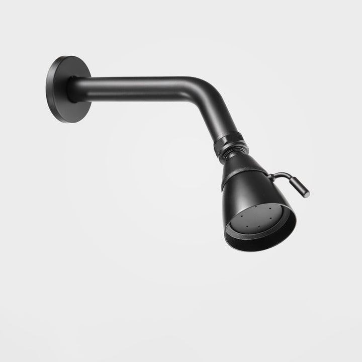Kalsten | Round shower head made of stainless steel in silver wall-mounted shower head