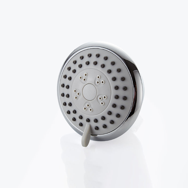 Kalsten | Round shower head made of stainless steel in silver wall-mounted shower head