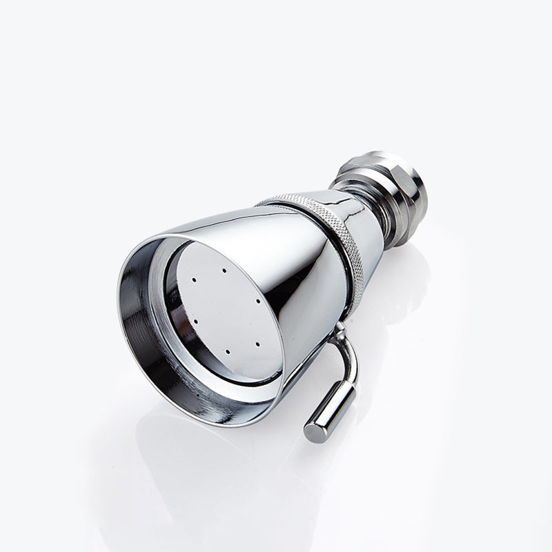 Kalsten | Round shower head made of stainless steel in silver wall-mounted shower head