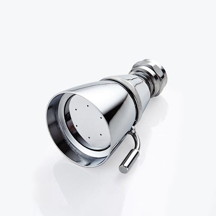 Kalsten | Round shower head made of stainless steel in silver wall-mounted shower head
