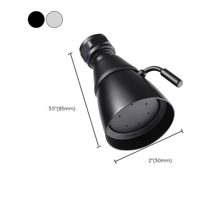 Kalsten | Round shower head made of stainless steel in silver wall-mounted shower head