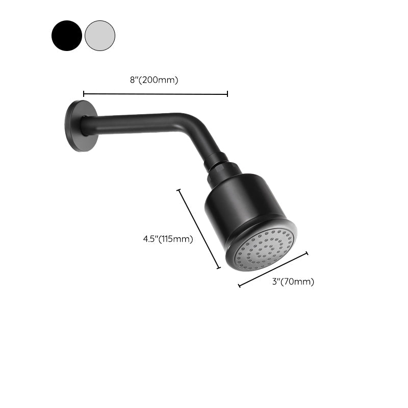 Kalsten | Round shower head made of stainless steel in silver wall-mounted shower head