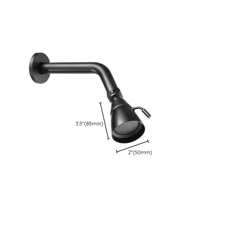 Kalsten | Round shower head made of stainless steel in silver wall-mounted shower head