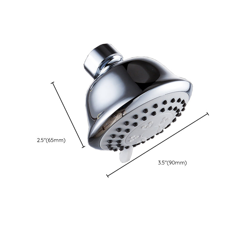 Kalsten | Round shower head made of stainless steel in silver wall-mounted shower head