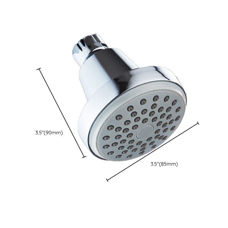 Kalsten | Round shower head made of stainless steel in silver wall-mounted shower head