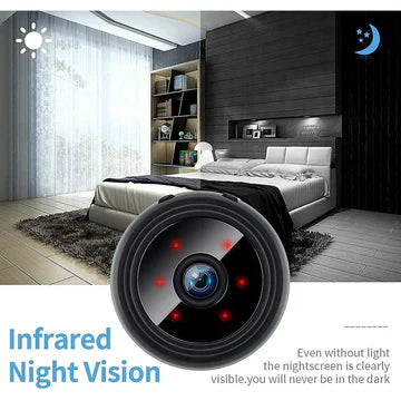 Mini Wireless Magnetic Security Camera (Live Audio & Video)