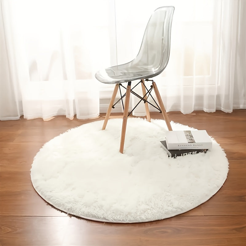 Cozy round plush rug – Ultra-soft rug for living room & bedroom | Kalsten