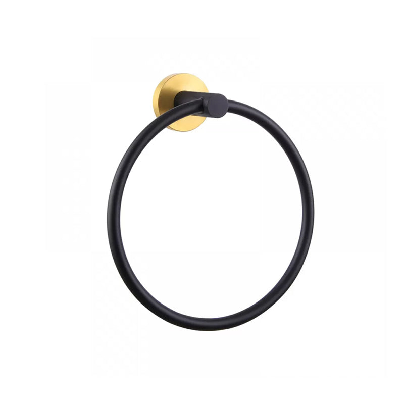 Kalsten | Modern Bathroom Hardware Set in Stainless Steel Brushed Chrome Towel Bar/Ring & Bathrobe Hook
