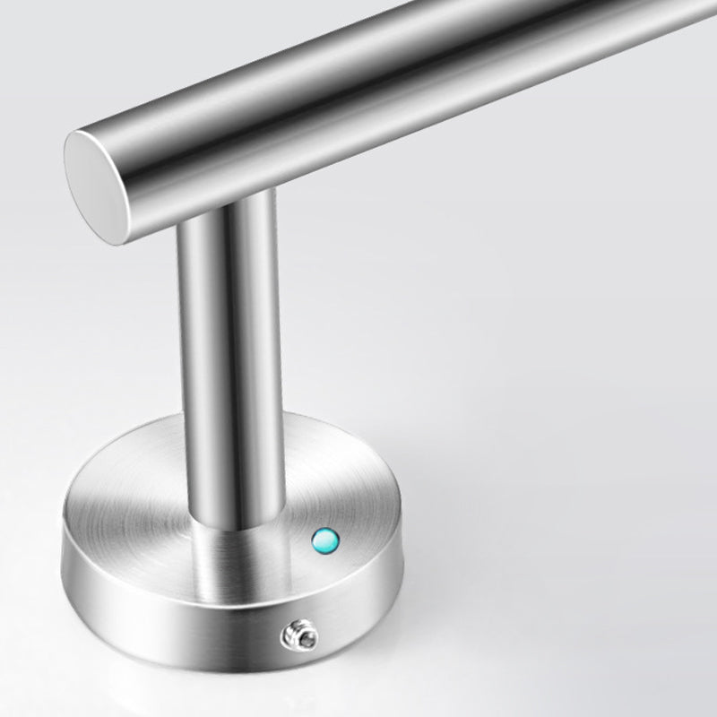 Kalsten | Modern Bathroom Hardware Set in Stainless Steel Brushed Chrome Towel Bar/Ring & Bathrobe Hook