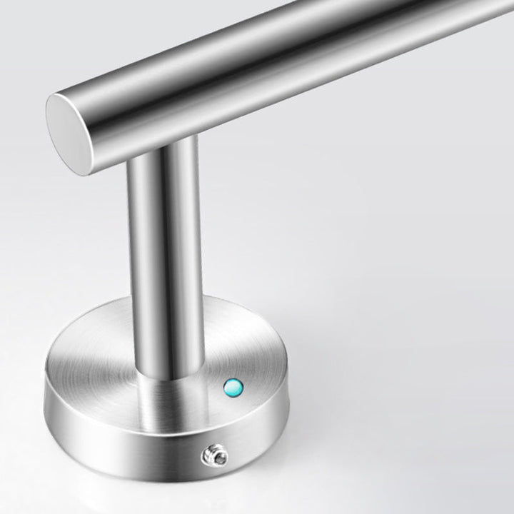 Kalsten | Modern Bathroom Hardware Set in Stainless Steel Brushed Chrome Towel Bar/Ring & Bathrobe Hook