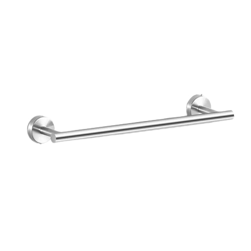 Kalsten | Modern Bathroom Hardware Set in Stainless Steel Brushed Chrome Towel Bar/Ring & Bathrobe Hook