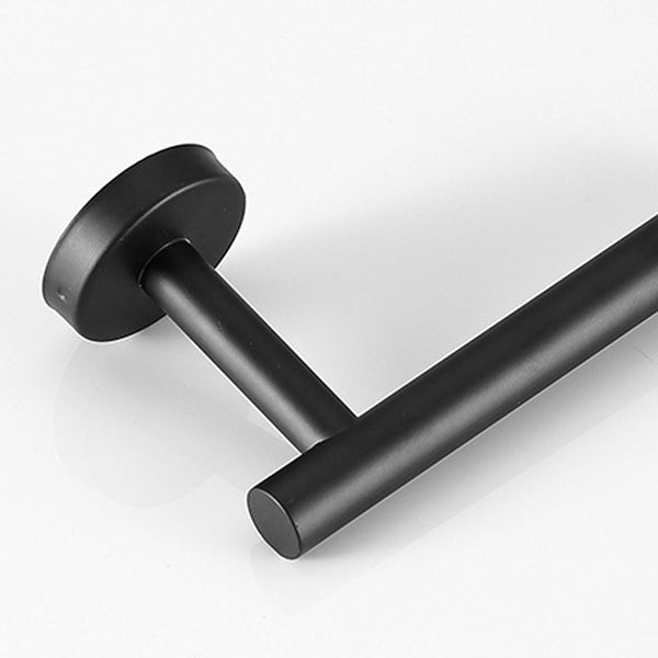 Kalsten | Modern Bathroom Hardware Set in Stainless Steel Brushed Chrome Towel Bar/Ring & Bathrobe Hook