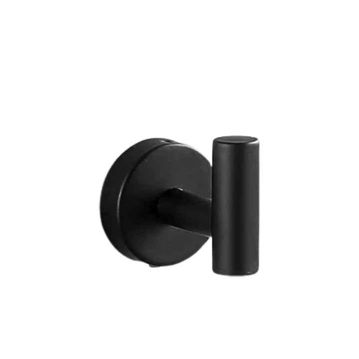 Kalsten | Modern Bathroom Hardware Set in Stainless Steel Brushed Chrome Towel Bar/Ring & Bathrobe Hook
